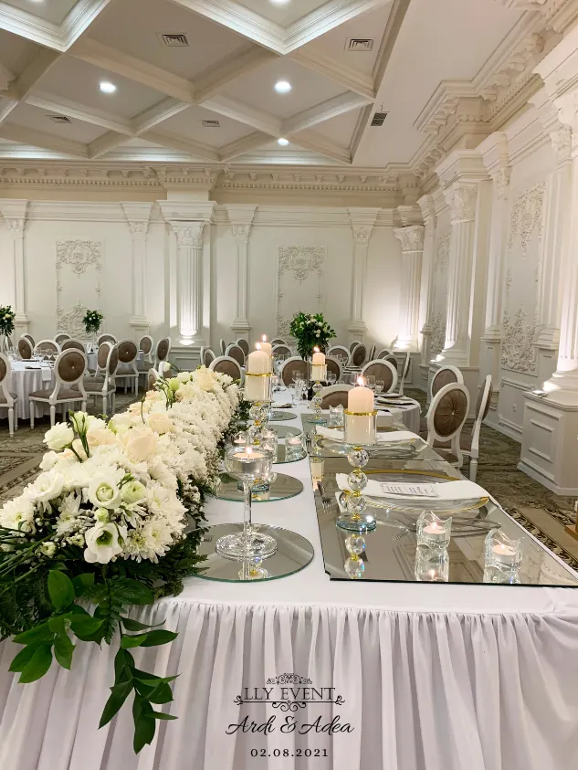 Dekorim elegant i sallës nga LLY Event